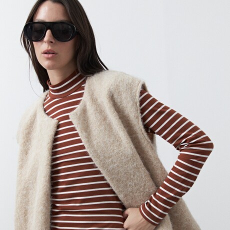 CHALECO MAGLIA Beige
