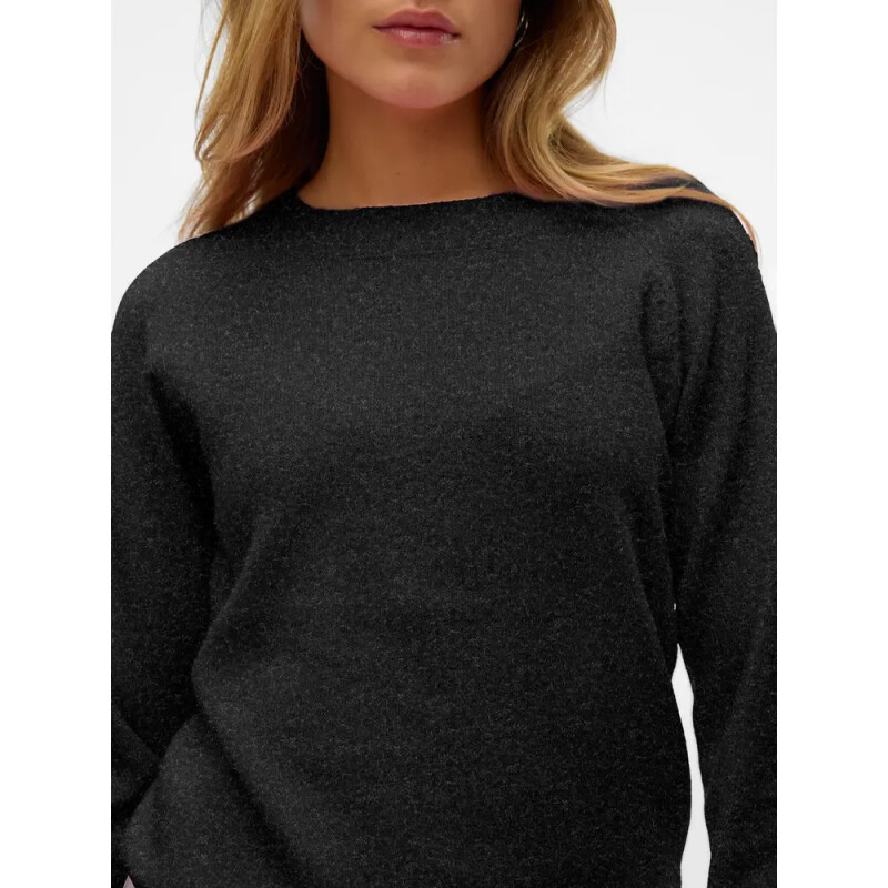 VMDOFFYSHINE LS O-NK BLOUSE REP NOOS LX BLACK