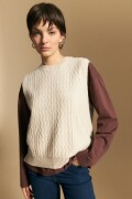 CHALECO FEIRA Beige Melange