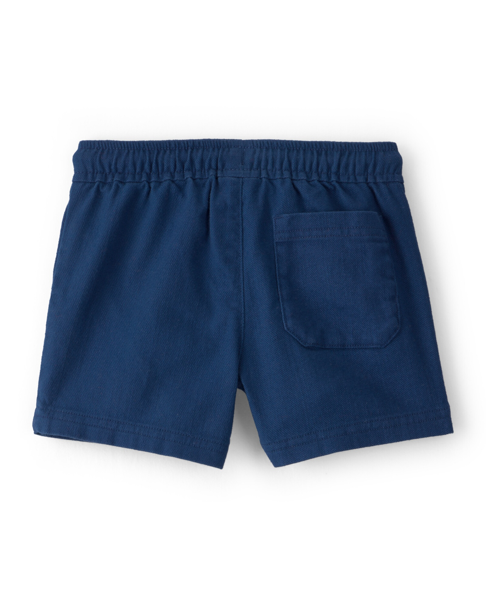 Short de sarga, azul marino Sin color