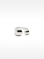 Anillo Abierto - Acero Inoxidable plateado