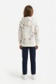 Campera frisa m/l niña STITCH ROSA