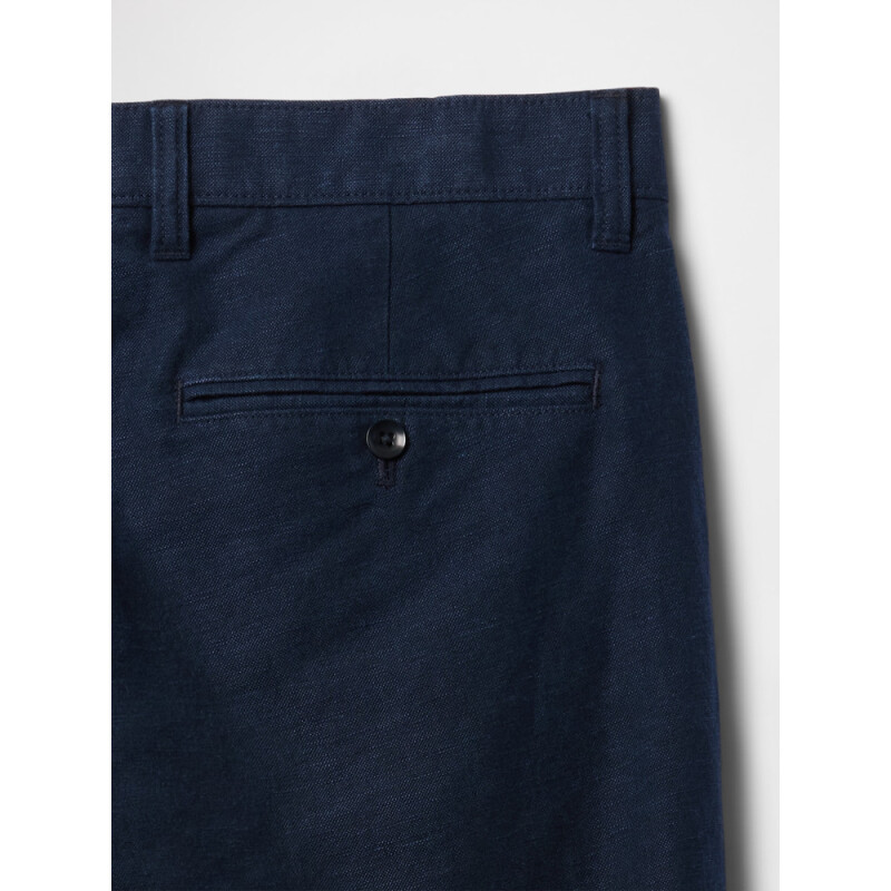 STRAIGHT LINEN PANT CLASSIC NAVY