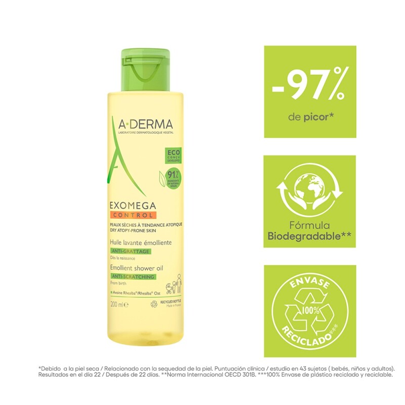 Aderma Exomega Control Aceite De Baño 200 Ml. Aderma Exomega Control Aceite De Baño 200 Ml.