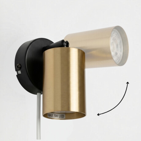 ARTEFACTO BOLD DE ADOSAR ORIENTABLE Luminaria de Pared Bold Brass
