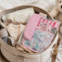 Set Baberos Bebé Impermeables Con Recolector Desmontable Rosa 1