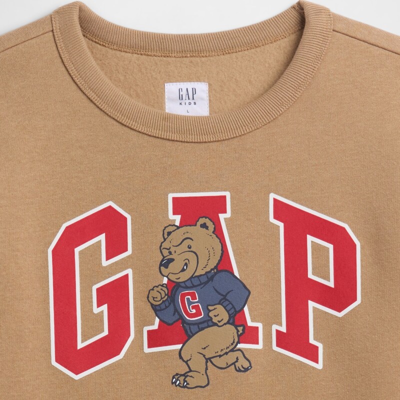V-FA LOGO CREW CAMEL HAIR