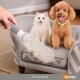 Cepillo Quita Pelos Mascotas Autolimpiante Reutilizable Blanco Con Gris Cepillo Quita Pelos Mascotas Autolimpiante Reutilizable Blanco Con Gris