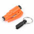 Mini Martillo Seguridad Autos Llavero Rompe Vidrios Ventanas Color Naranja