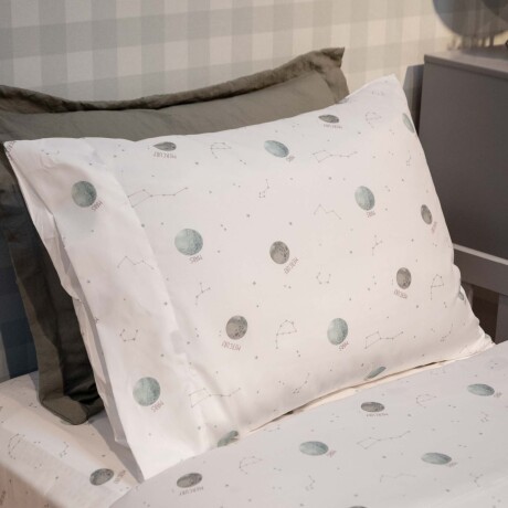 JGO SÁBANAS FIBRA SUAVE PLANETAS POLIESTER VERDE VERDE, 1P