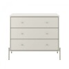 Cómoda Jasper 3 cajones White Matte champ
