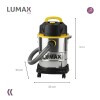 Aspiradora Industrial Lumax 2200w Acero Inox Aspira Sopla y Seca Aspiradora Industrial Lumax 2200w Acero Inox Aspira Sopla y Seca