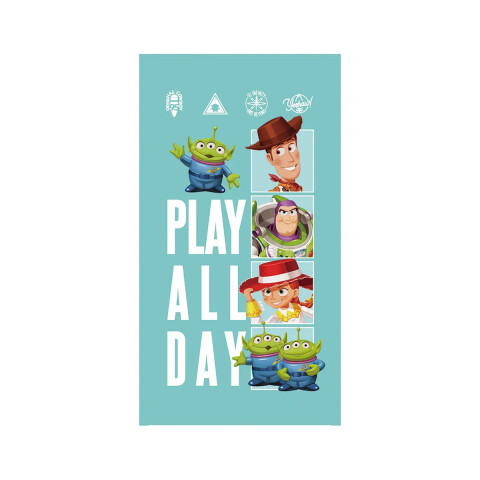 Toalla Playera Algodón Toy Story 70 x 130cm CELESTE