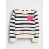 COTTON CREW SWEATER - BETTER BOLD NAVY STRIPE