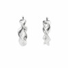 Caravanas aros torneados- Plata 925 - Sin piedra- CA4014 sinpiedra