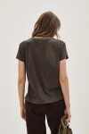 Remera Rock Flower Gris Oscuro