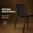 Silla Comedor ComboHome Vetro Isabelini X6 Negro 1