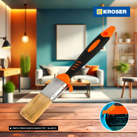 PINCEL CERDA BLANCA MANGO TPR 1 PRO HARDEN N/a