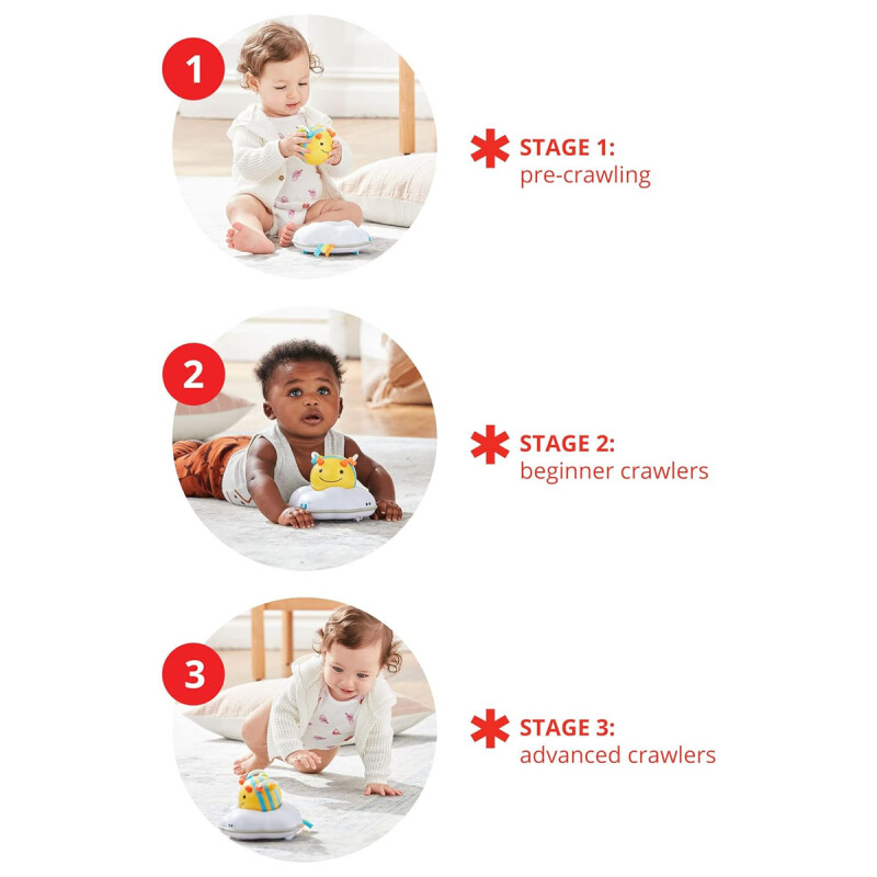 Juguete de bebé para fomentar gatear Abeja Explore & More Follow-Me Bee Crawl Skip Hop Juguete de bebé para fomentar gatear Abeja Explore & More Follow-Me Bee Crawl Skip Hop