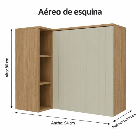 AÉREO ESQUINERO ALACENA CON NICHOS 2 PUERTAS BASCULANTES AÉREO ESQUINERO ALACENA CON NICHOS 2 PUERTAS BASCULANTES