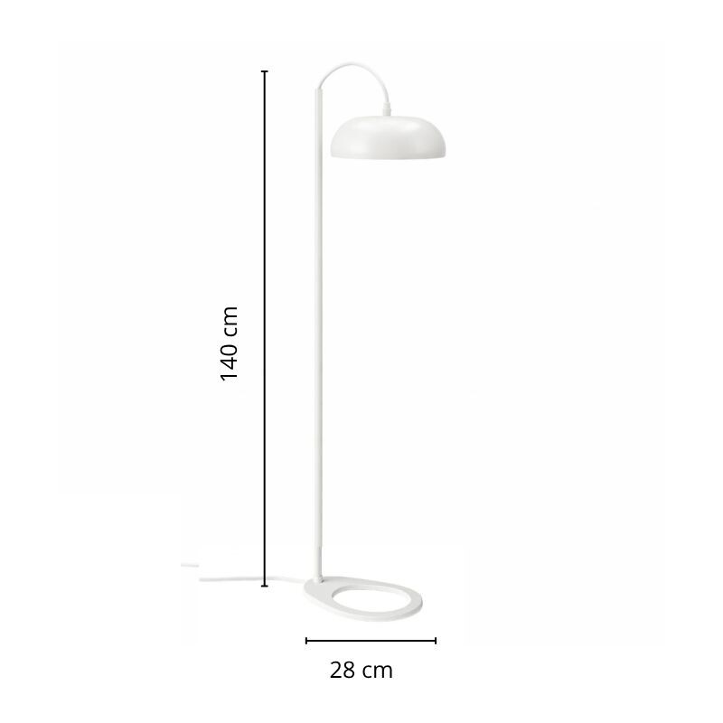 PAULINE DE PIE Artefacto Decorativo De Pie Pauline Blanca