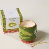 AD080 Vela Aromática De Cerámica 8oz Pintada A Mano - Prickly Pear