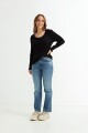 Sweater cuello redondo NEGRO