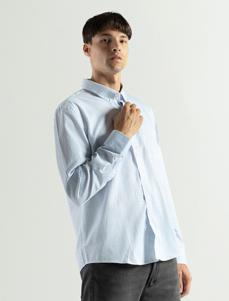 Camisa a Cuadros Manga Larga Fantasia 4