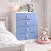 Cómoda Cajonera 4 Cajones Mueble Infantil Flex Rosa/celeste Cómoda Cajonera 4 Cajones Mueble Infantil Flex Rosa/celeste