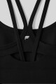 Top Principal Longline Medium Impact Sports Bra Mujer Black