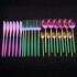 Set x24 Cubiertos de Acero Inoxidable Cuchillos tenedor cucharas Cocina IMBACK Multicolor Set x24 Cubiertos de Acero Inoxidable Cuchillos tenedor cucharas Cocina IMBACK Multicolor