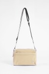 Bandolera doble cierre beige