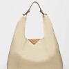 Bolso The Shopping en cuero graneado Cotton