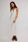 VESTIDO MIDI PETAL PARTY Marfil