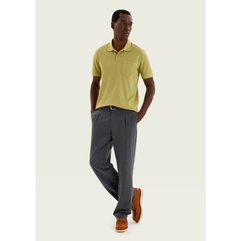 CAMISA POLO MM MASC OLIVA MEDIO