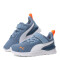 Championes Infantiles Puma Anzarun Lite Kids Azul Claro - Blanco - Anaranjado