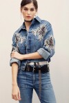 CAMPERA DENIM EMBELISH Azul
