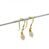 Caravanas Beatriz- Plata rodinada con micra oro 18k-Perla Barroca-CA2013 conpiedra
