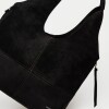 Shopper Amalfi en efecto gamuza Negro