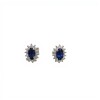 Caravanas Oval-Plata 925-Con Zirconia y Zafiro-CA4042 conpiedra
