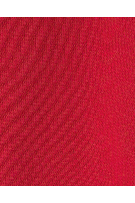 Campera de algodón, roja, con capucha Sin color