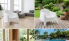 Sillón De Jardín Set X4 Skarpo Apilable + Mesa Master Blanco