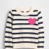 COTTON CREW SWEATER - BETTER BOLD NAVY STRIPE