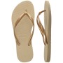 Sandalias Havaianas Slim Mujer Gris Arena/Dorado Claro