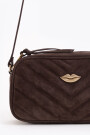 BANDOLERA LIPSTICK SUEDE Marron