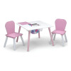 Set juego de mesa y organizador infantil Disney Rosa- blanco Set juego de mesa y organizador infantil Disney Rosa- blanco