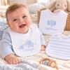 Set x3 baberos elefante ASH celeste