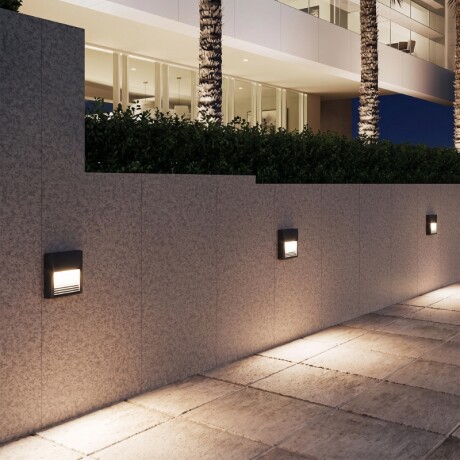 LEA1033 Luminaria LED 2W De Escalera Toronto Negro