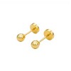 Abridores Bolita-Oro 18k-Sin piedra-AB9529 sinpiedra