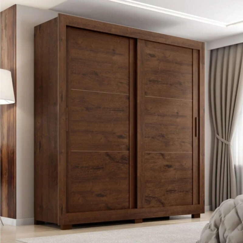 Ropero 2 Puertas Correr Titanium-jacaranda Ropero 2 Puertas Correr Titanium-jacaranda